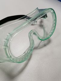 Splash Proof Safety Goggles Frame Crystal Clear PVC Chống Sương mù Eco Thân thiện